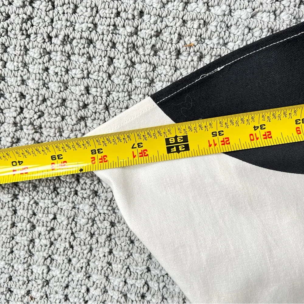 Zara Black and White Bold Dot Midi Skirt - Picture 6 of 9